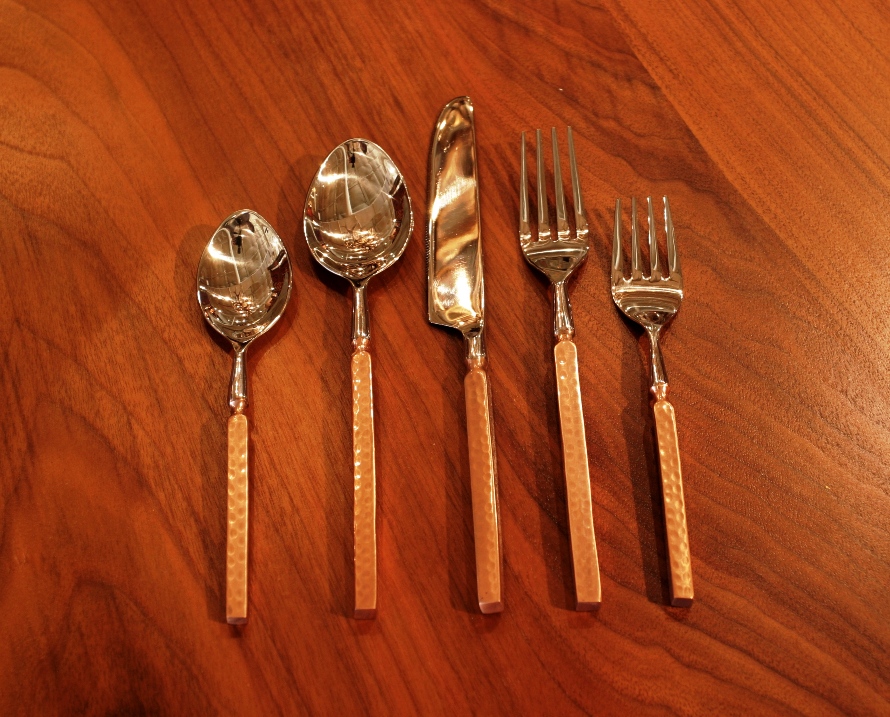 Rustic Flatware Copper Flatware Anteks Home Furnishings