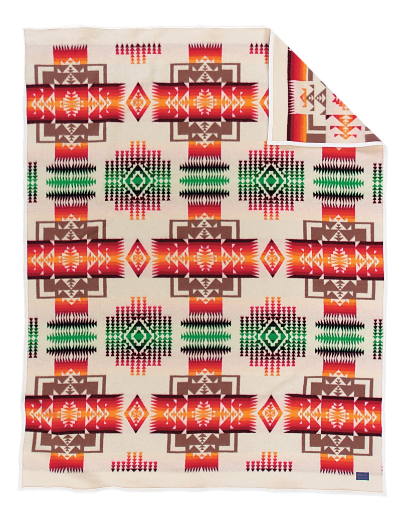 Chief Joseph Pendleton Blanket in Ivory at Anteks Furniture Store in Dallas