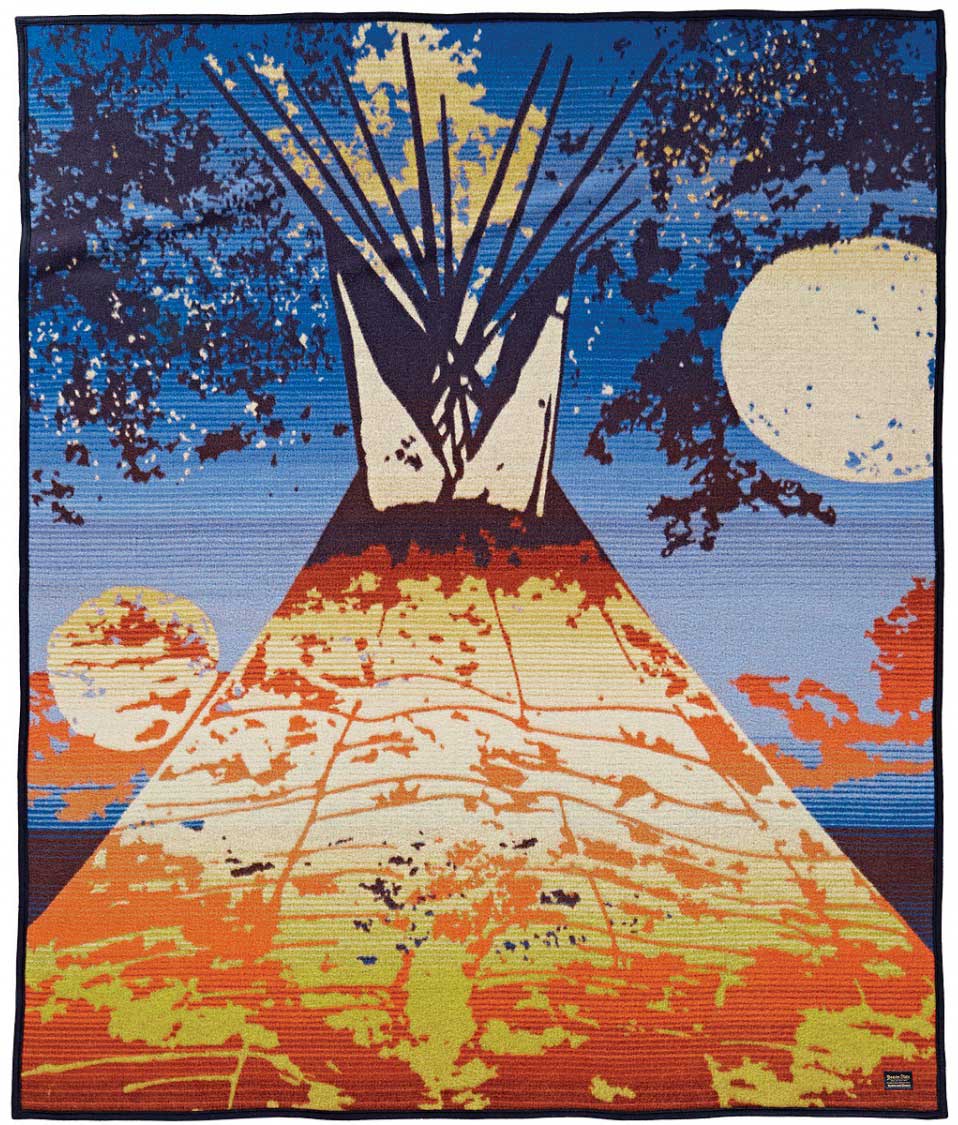 Full Moon Lodge Pendleton Blanket at Anteks Furniture Store in Dallas