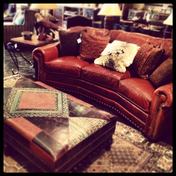 Rustic Leather Sofa Dallas Western