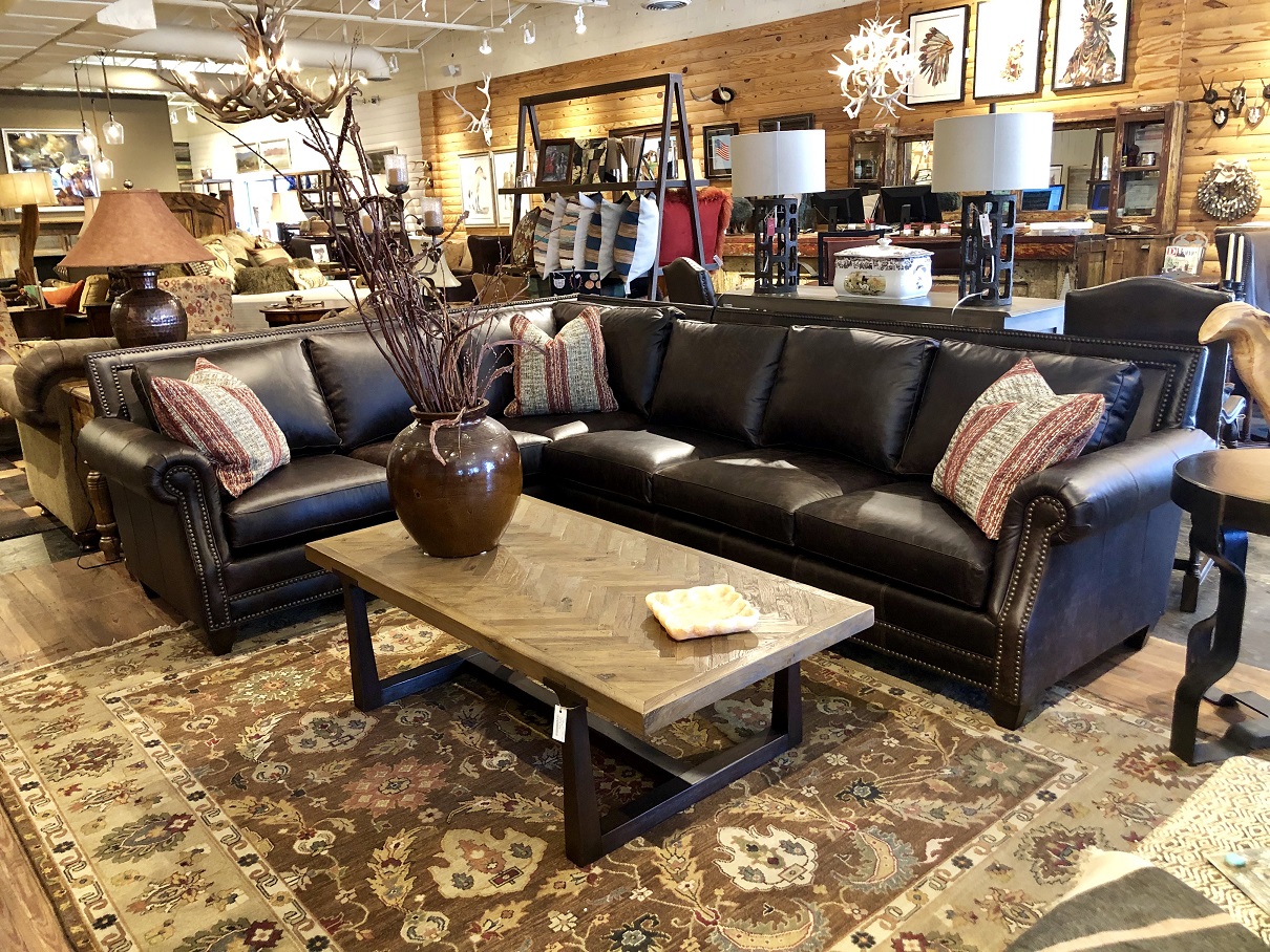 Leather Sectional At Anteks Furniture Store In Dallas