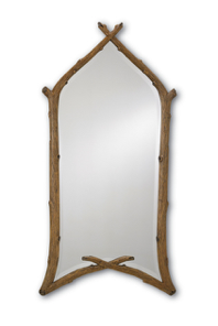 Rustic twig mirror